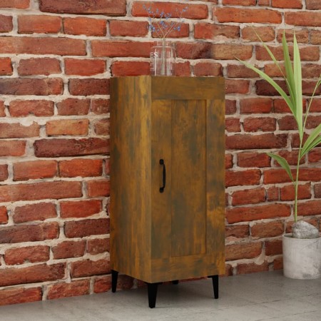 Aparador madera de ingeniería roble ahumado 34,5x34x90 cm de , Aparadores - Ref: Foro24-817435, Precio: 53,88 €, Descuento: %