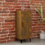 Aparador madera de ingeniería roble ahumado 34,5x34x90 cm de , Aparadores - Ref: Foro24-817435, Precio: 53,88 €, Descuento: %