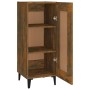 Aparador madera de ingeniería roble ahumado 34,5x34x90 cm de , Aparadores - Ref: Foro24-817435, Precio: 53,88 €, Descuento: %