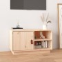 Mueble de TV de madera maciza de pino 70x34x40 cm de , Muebles TV - Ref: Foro24-818235, Precio: 61,60 €, Descuento: %