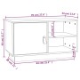 Mueble de TV de madera maciza de pino 70x34x40 cm de , Muebles TV - Ref: Foro24-818235, Precio: 61,60 €, Descuento: %