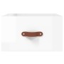 Mesita de noche de pared blanco brillo 35x35x20 cm de , Taquillas y armarios de almacenamiento - Ref: Foro24-829776, Precio: ...