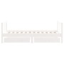 Estructura cama infantil y cajones madera pino blanco 80x160 cm de , Cunas y camas para niños - Ref: Foro24-834415, Precio: 1...