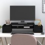Soporte para monitor madera maciza de pino negro 70x27,5x15 cm de , Bases y elevadores para ordenadores - Ref: Foro24-813968,...