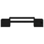 Soporte para monitor madera maciza de pino negro 70x27,5x15 cm de , Bases y elevadores para ordenadores - Ref: Foro24-813968,...