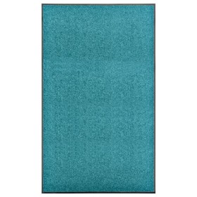 Felpudo lavable azul cian 90x150 cm de , Felpudos - Ref: Foro24-323461, Precio: 70,99 €, Descuento: %