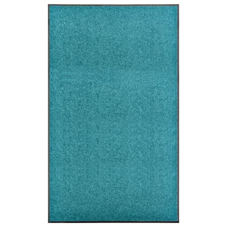 Felpudo lavable azul cian 90x150 cm de , Felpudos - Ref: Foro24-323461, Precio: 70,99 €, Descuento: %
