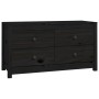 Armario auxiliar madera maciza de pino negro 100x40x54 cm de , Aparadores - Ref: Foro24-821778, Precio: 178,05 €, Descuento: %