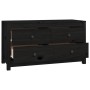 Armario auxiliar madera maciza de pino negro 100x40x54 cm de , Aparadores - Ref: Foro24-821778, Precio: 178,05 €, Descuento: %