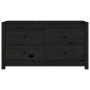 Armario auxiliar madera maciza de pino negro 100x40x54 cm de , Aparadores - Ref: Foro24-821778, Precio: 178,05 €, Descuento: %