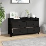 Armario auxiliar madera maciza de pino negro 100x40x54 cm de , Aparadores - Ref: Foro24-821778, Precio: 178,05 €, Descuento: %