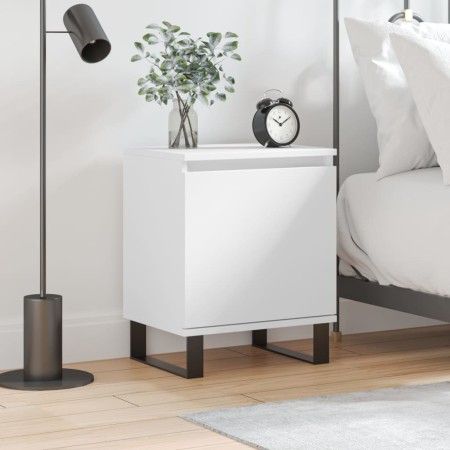 Mesita de noche madera de ingeniería blancp 40x30x50 cm de , Mesitas de noche - Ref: Foro24-826844, Precio: 41,59 €, Descuent...