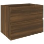 Mueble de lavabo madera de ingeniería roble marrón 60x38,5x45cm de , Muebles de baño - Ref: Foro24-815650, Precio: 55,62 €, D...