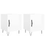 Mesitas noche 2 uds madera ingeniería blanco brillo 40x40x50 cm de , Mesitas de noche - Ref: Foro24-827553, Precio: 50,17 €, ...