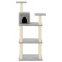Rascador para gatos con postes de sisal gris claro 118,5 cm de , Mobiliario para gatos - Ref: Foro24-171428, Precio: 53,81 €,...