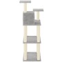 Rascador para gatos con postes de sisal gris claro 118,5 cm de , Mobiliario para gatos - Ref: Foro24-171428, Precio: 53,81 €,...