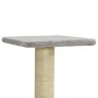 Rascador para gatos con postes de sisal gris claro 118,5 cm de , Mobiliario para gatos - Ref: Foro24-171428, Precio: 53,81 €,...