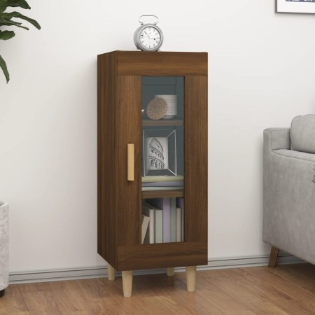 Aparador madera de ingeniería marrón roble 34,5x34x90 cm de , Aparadores - Ref: Foro24-817428, Precio: 54,32 €, Descuento: %