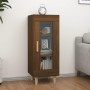 Aparador madera de ingeniería marrón roble 34,5x34x90 cm de , Aparadores - Ref: Foro24-817428, Precio: 54,32 €, Descuento: %