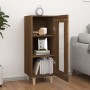Aparador madera de ingeniería marrón roble 34,5x34x90 cm de , Aparadores - Ref: Foro24-817428, Precio: 54,32 €, Descuento: %