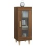 Aparador madera de ingeniería marrón roble 34,5x34x90 cm de , Aparadores - Ref: Foro24-817428, Precio: 54,32 €, Descuento: %