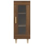 Aparador madera de ingeniería marrón roble 34,5x34x90 cm de , Aparadores - Ref: Foro24-817428, Precio: 54,32 €, Descuento: %
