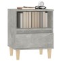Mesita de noche gris hormigón 40x35x50 cm de , Mesitas de noche - Ref: Foro24-821802, Precio: 42,42 €, Descuento: %