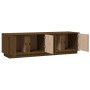 Mueble de TV madera maciza de pino marrón miel 140x40x40 cm de , Muebles TV - Ref: Foro24-814462, Precio: 96,79 €, Descuento: %