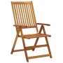 Sillas de jardín reclinables 2 uds madera maciza acacia cojines de vidaXL, Sillas de jardín - Ref: Foro24-3064060, Precio: 17...