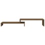 Soporte monitor madera maciza pino marrón miel (52-101)x22x14cm de , Bases y elevadores para ordenadores - Ref: Foro24-814017...