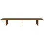 Soporte de monitor madera maciza pino marrón miel 100x27x15 cm de , Bases y elevadores para ordenadores - Ref: Foro24-813982,...