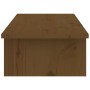 Soporte de monitor madera maciza pino marrón miel 100x27x15 cm de , Bases y elevadores para ordenadores - Ref: Foro24-813982,...