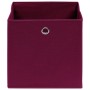 Cajas almacenaje 10 uds tela no tejida rojo oscuro 28x28x28 cm de , Cestas para almacenaje - Ref: Foro24-325201, Precio: 41,5...