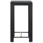 Mesa alta para jardín ratán sintético negro 60,5x60,5x110,5 cm de , Mesas de jardín - Ref: Foro24-45871, Precio: 201,92 €, De...