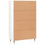 Aparador alto madera de ingeniería blanco brillo 69,5x31x115 cm de , Aparadores - Ref: Foro24-828214, Precio: 99,35 €, Descue...