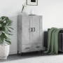 Aparador alto madera de ingeniería gris hormigón 69,5x31x115 cm de , Aparadores - Ref: Foro24-830328, Precio: 88,46 €, Descue...
