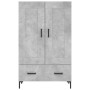 Aparador alto madera de ingeniería gris hormigón 69,5x31x115 cm de , Aparadores - Ref: Foro24-830328, Precio: 88,46 €, Descue...