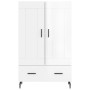 Aparador alto madera de ingeniería blanco brillo 69,5x31x115 cm de , Aparadores - Ref: Foro24-830342, Precio: 96,58 €, Descue...