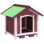 Caseta para perros madera maciza de pino moca 65x65x61,5 cm de , Casetas y cercados para perros - Ref: Foro24-172275, Precio:...