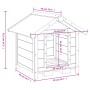 Caseta para perros madera maciza de pino moca 65x65x61,5 cm de , Casetas y cercados para perros - Ref: Foro24-172275, Precio:...