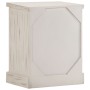 Mesita de noche de madera maciza de mango blanca 40x30x50 cm de , Mesitas de noche - Ref: Foro24-247713, Precio: 116,28 €, De...
