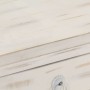 Mesita de noche de madera maciza de mango blanca 40x30x50 cm de , Mesitas de noche - Ref: Foro24-247713, Precio: 116,28 €, De...