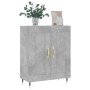 Aparador de madera de ingeniería gris hormigón 69,5x34x90 cm de , Aparadores - Ref: Foro24-830176, Precio: 75,32 €, Descuento: %