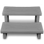 Escalones para bañera de hiromasaje gris de , Accesorios para piscinas y spa - Ref: Foro24-90881, Precio: 130,11 €, Descuento: %