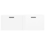 Armario de pared madera ingeniería blanco brillo 100x36,5x35 cm de , Taquillas y armarios de almacenamiento - Ref: Foro24-830...