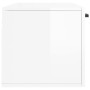 Armario de pared madera ingeniería blanco brillo 100x36,5x35 cm de , Taquillas y armarios de almacenamiento - Ref: Foro24-830...