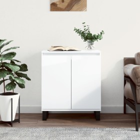 Aparador de madera contrachapada blanco brillante 60x35x70 cm de , Aparadores - Ref: Foro24-827166, Precio: 85,12 €, Descuent...