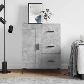 Aparador de madera de ingeniería gris hormigón 69,5x34x90 cm de , Aparadores - Ref: Foro24-830264, Precio: 98,14 €, Descuento: %