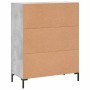 Aparador de madera de ingeniería gris hormigón 69,5x34x90 cm de , Aparadores - Ref: Foro24-830264, Precio: 98,14 €, Descuento: %
