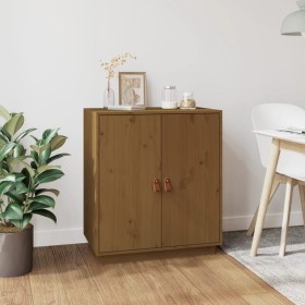 Aparador de madera maciza de pino marrón miel 65,5x40x75 cm de , Aparadores - Ref: Foro24-820120, Precio: 107,56 €, Descuento: %